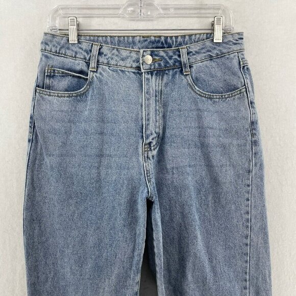 Bongo Jeans Women's Sz 29 Blue Mom Straight Leg High-Rise Pockets Regular Denim - Picture 6 of 12